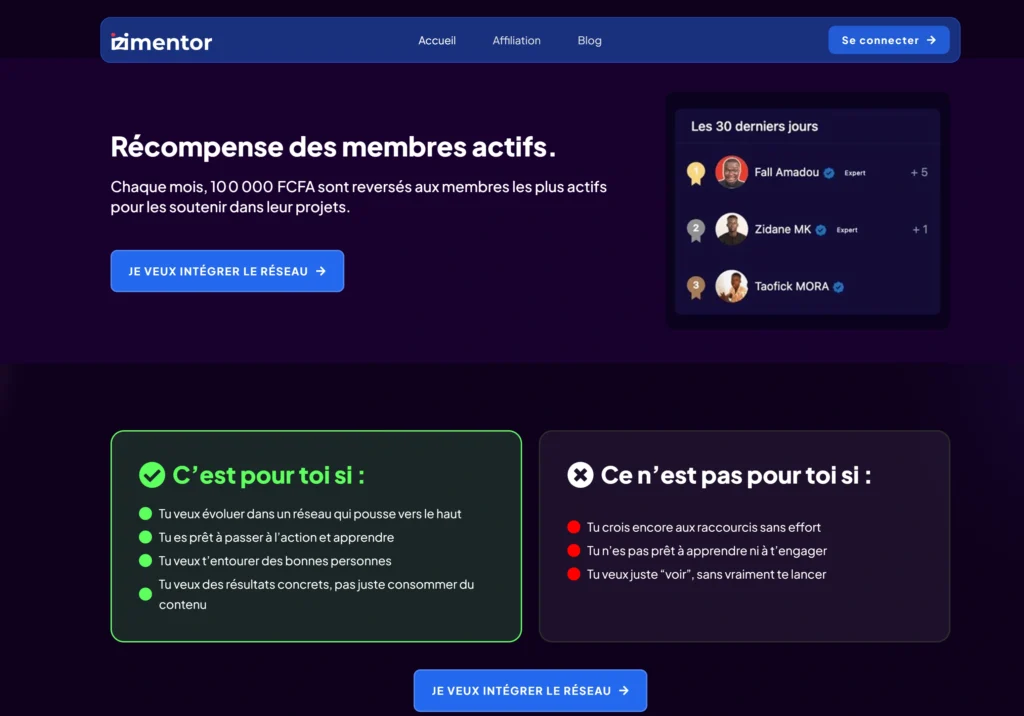 communauté Izimentor
