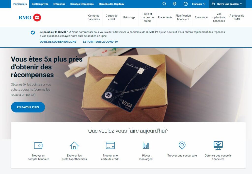 banque montreal en ligne