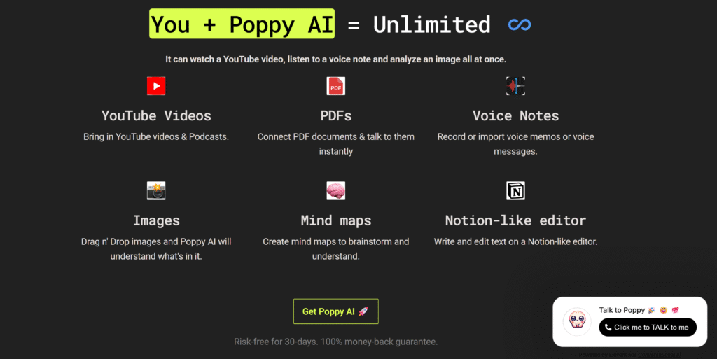 poppy ai landing